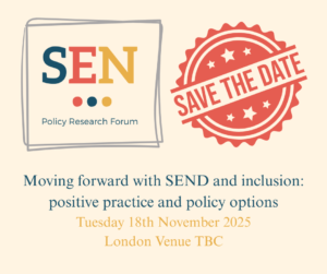 Moving forward with SEND and inclusive positive practice and policy options